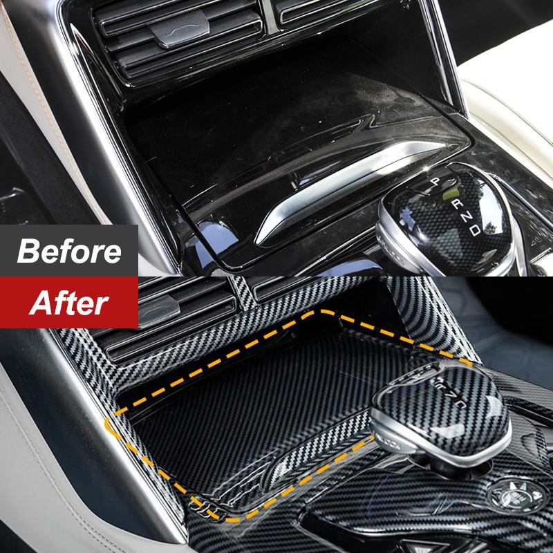 פאנל מחזיק כוסות קדמי פאנל קדמי של ידית הילוכים עבור BYD Tang EV/DM 2022 2023 אביזרי סטיילינג לרכב ABS