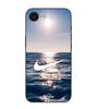 Coque Maniacase Pour Iphone 16E Nike Logo Blanc Mer Soleil