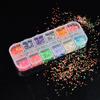 12 Colors Nail Art Glitter Sequins Holographic Mermaid 3D DIY Tip Decoration