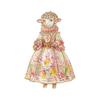 Enamel Court Sheep Brooch Floral Animal Lapel Pin Elegant Lamb Brooch Pin  Women