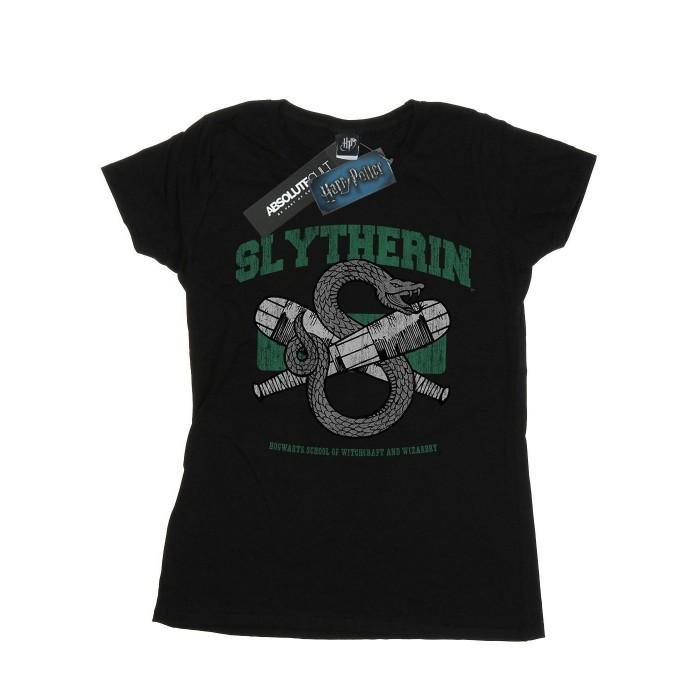HARRY POTTER Womens/Ladies Slytherin Quidditch Emblem Cotton T-Shirt