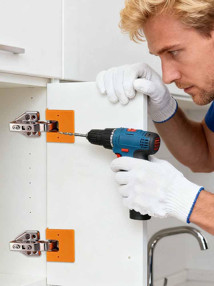 Piesă de poziționare pentru instalarea balamalelor cu punct de instalare rapidă magnetic pentru tâmplărie Placă fixă pentru balamalele panoului ușii dulapului