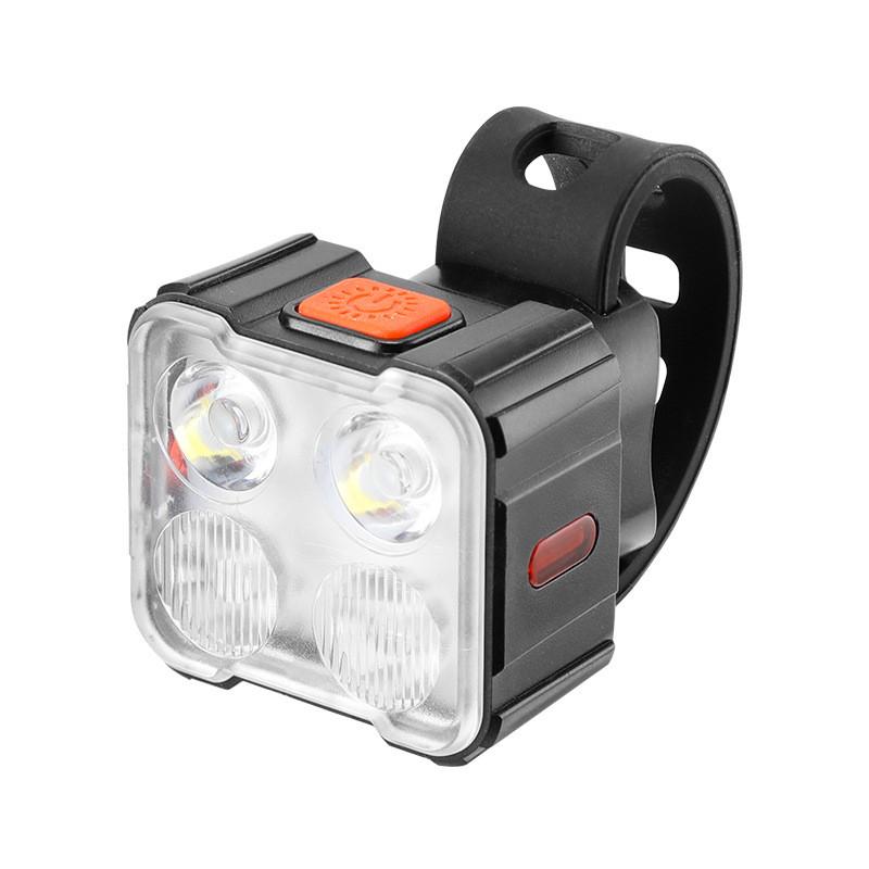 Bicycle Front And Rear Led Light With Waterproof Material For Night Riding Safety