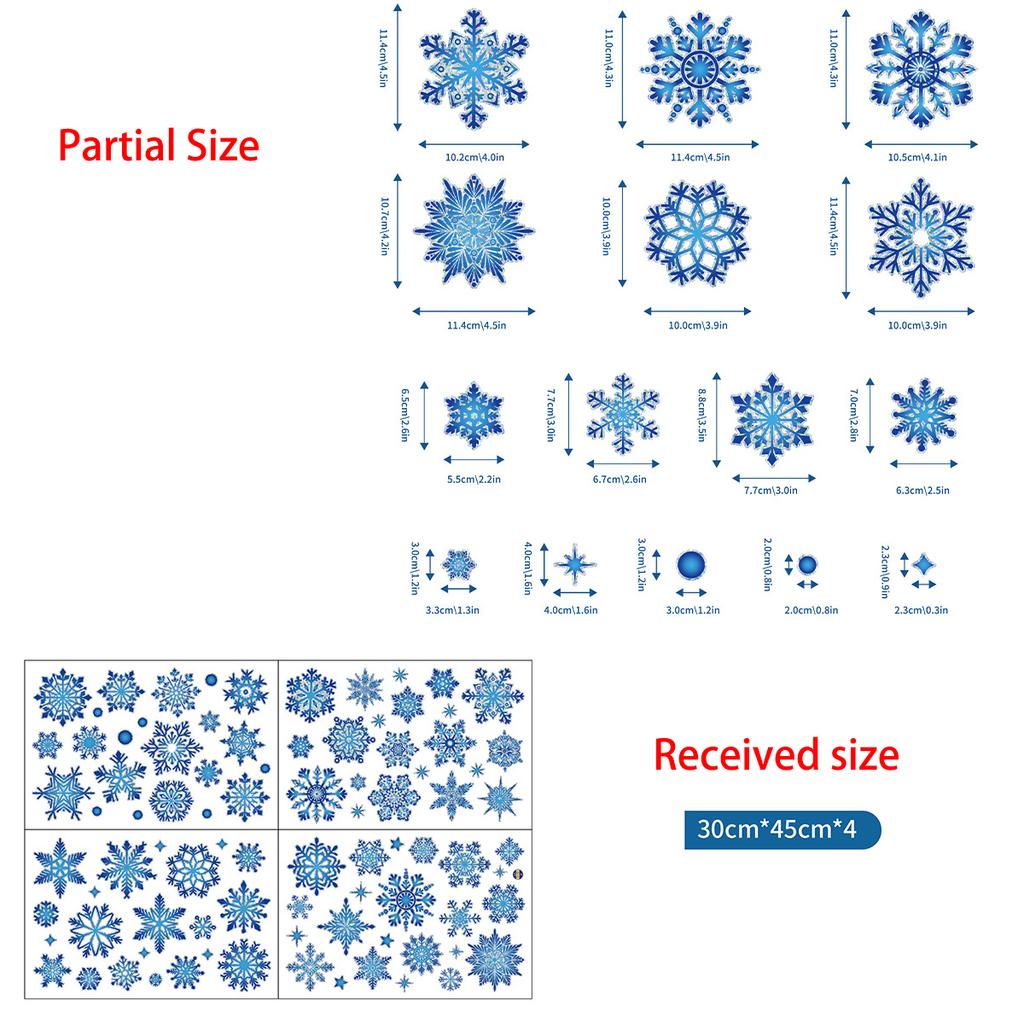 2026 Christmas Window Clings New Year Static Sticker Elk Snowman Window Decoration for Home Festival Gift