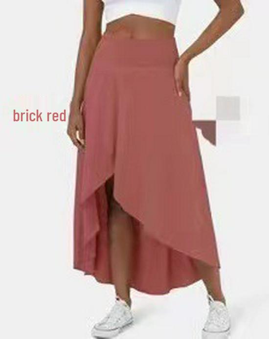 Chic Summer Women's Irregular Drape A-line Long Skirt - European & American Fashion