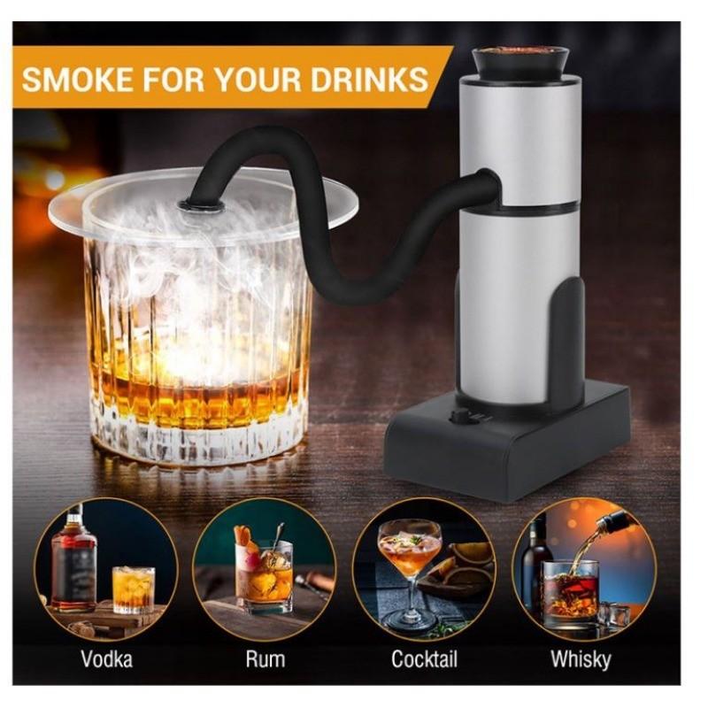 Adjustable Smoke Infuser Portable Handheld Smoking Gun Food Smoker Meat Cocktail Food Drinks Kitchen Tools Set