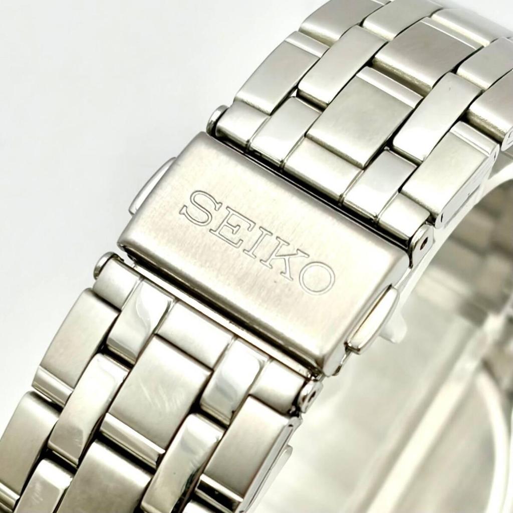 Used [New Battery] SEIKO Men's Watch Silver 7N01-0DM0 1N1073 Genuine Belt