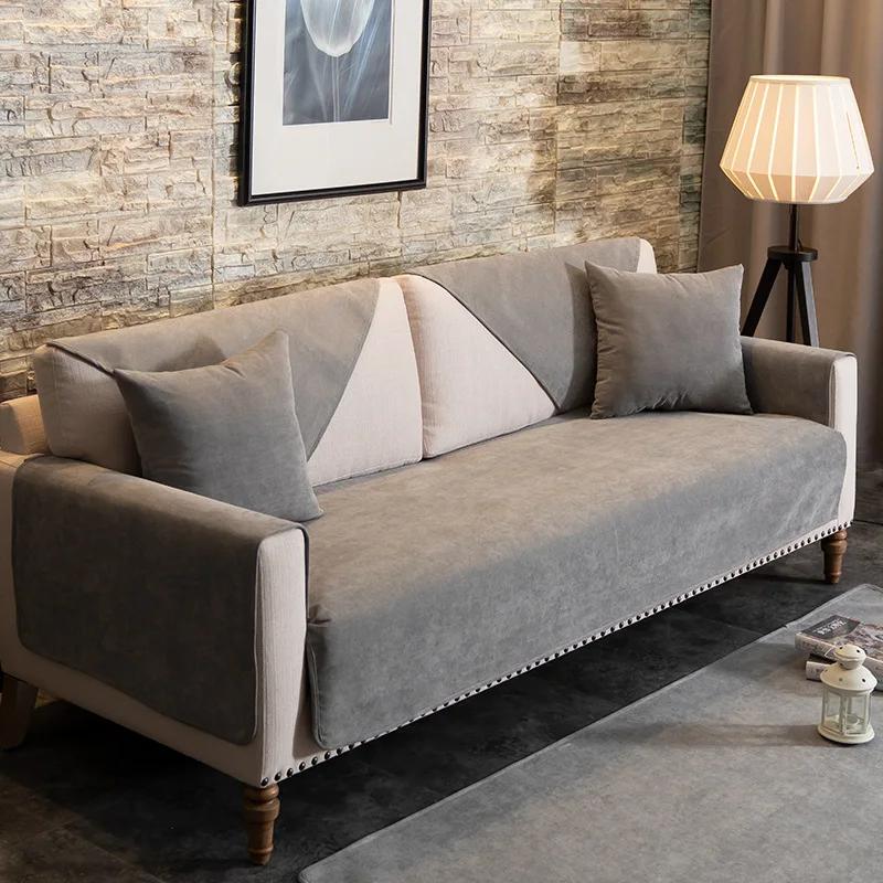 

Водонепроницаемый чехол для дивана из шенилла Simplicity, однотонная подушка для дивана в гостиную, нескользящая подушка для дивана с защитой от царапин 50x70cm 1pcs