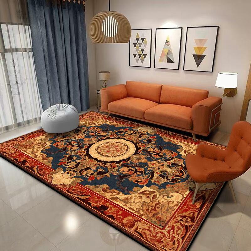 Home Decoration Bohemian Luxury Carpet Living Room Non-slip Cloakroom Area Rug Easy Clean Sofa Table Mat Customizable Washable