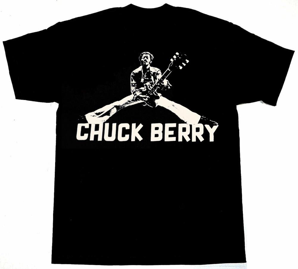 Retro Guitarist Dancing Chuck Berry Shirt Classic Black Unisex S5XL Unisex T-Shirt XXXL