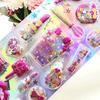Shiny Shake Sticker Girl 3D Reward Crystal 3D Shake Sticker Kindergarten Reward Sticker Children's Sticker