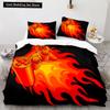 Game King Queen Duvet Cover 3D Black Game Handle Bedding Set for Kids Teens Boys Man Gamer Bedroom Decor Quilt Cover Pillowcase