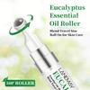 Eucalyptus Essential Oil Roller - Cleanses and Soothes Light Beige, Refreshing & Cooling Sensation - Perfect for Massage Blends