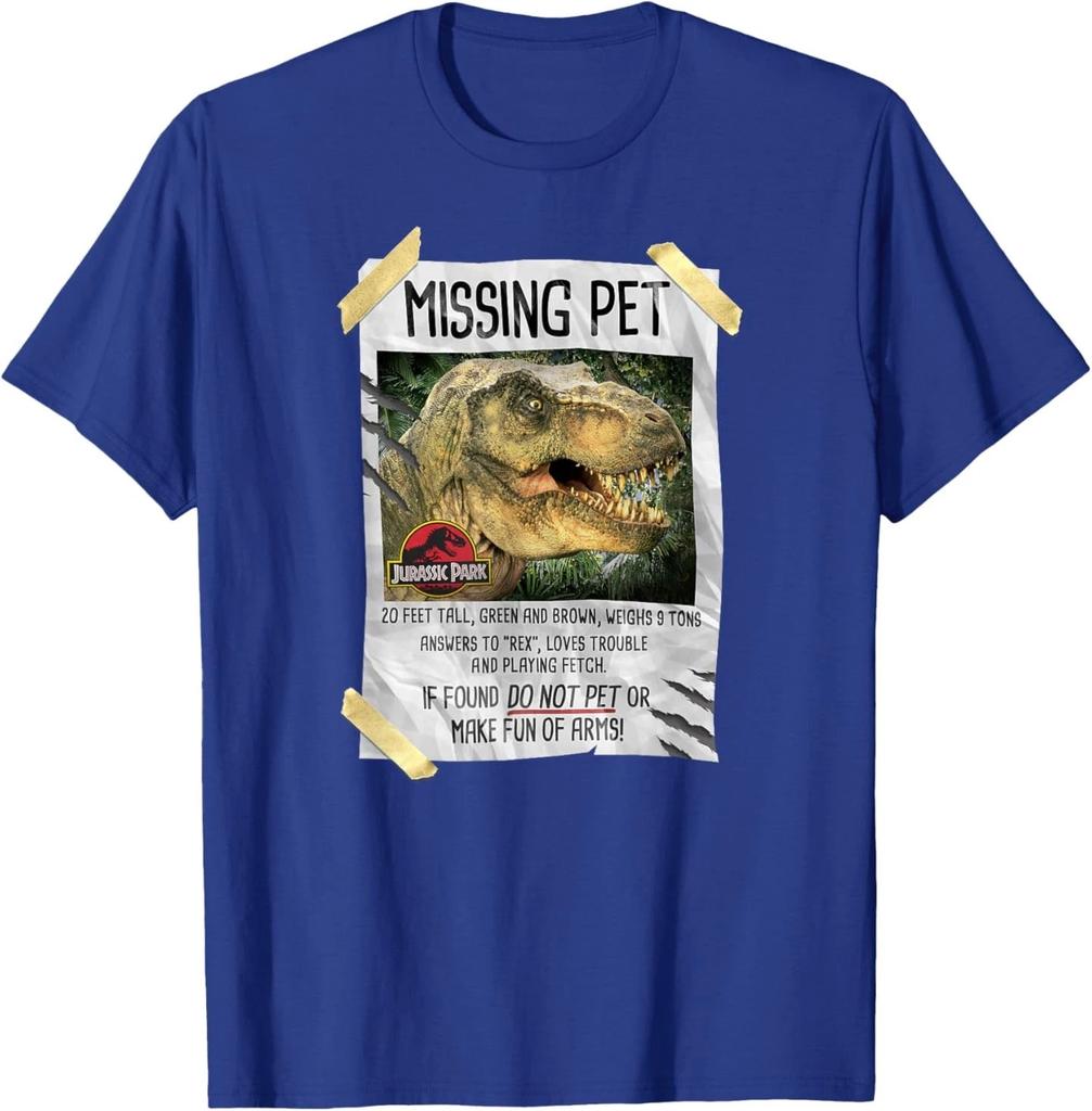 Jurassic Park Missing Pet T-Rex Poster Taped T-Shirt