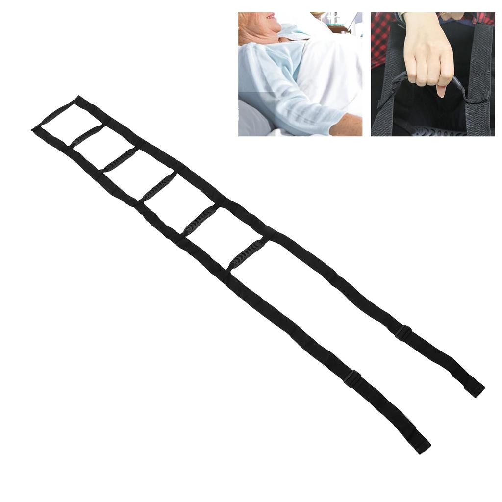 Bed Ladder Assist with Handle Strap Senior Elderly Bedridden Patients Pull Up Rope Ladder