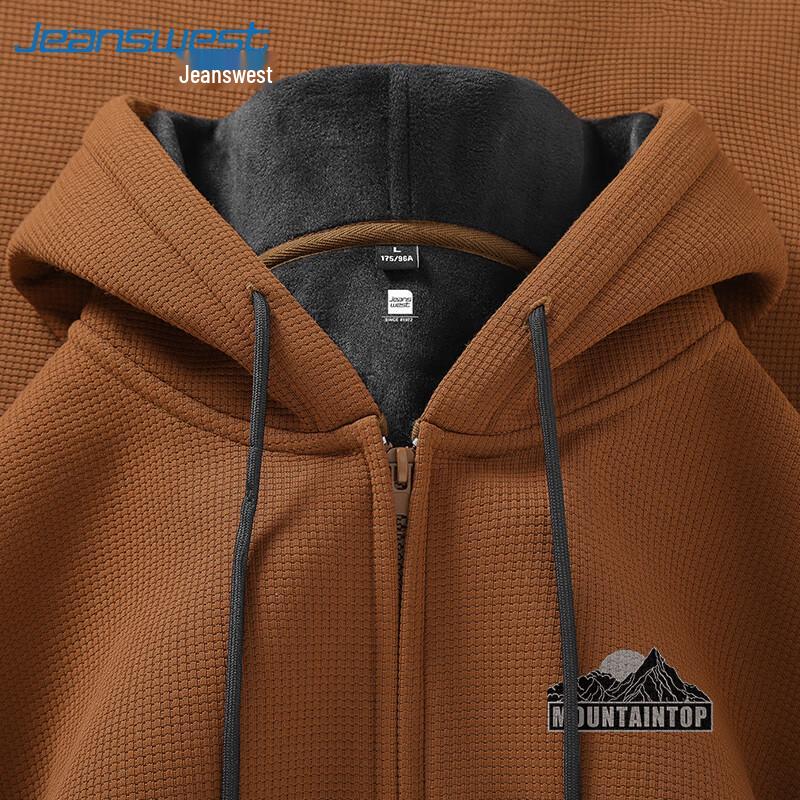 Jeanswest Men's Fleece Lined Hooded Jacket