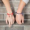 European and American PU Rope Bracelet for Couples and Friends, Customizable Engraving, Unisex Jewelry.