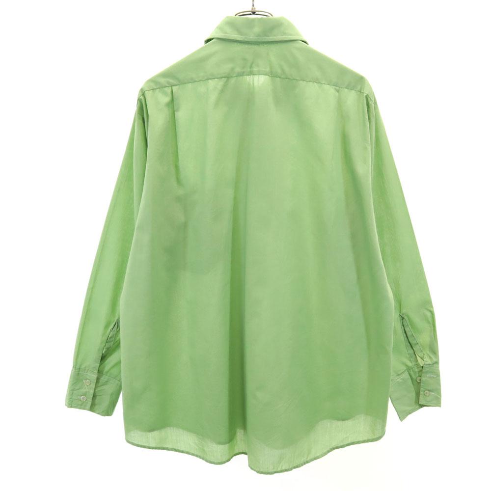 DOPIERY 70s Vintage Made In Canada Long Sleeve Shirt Green System Men's Used