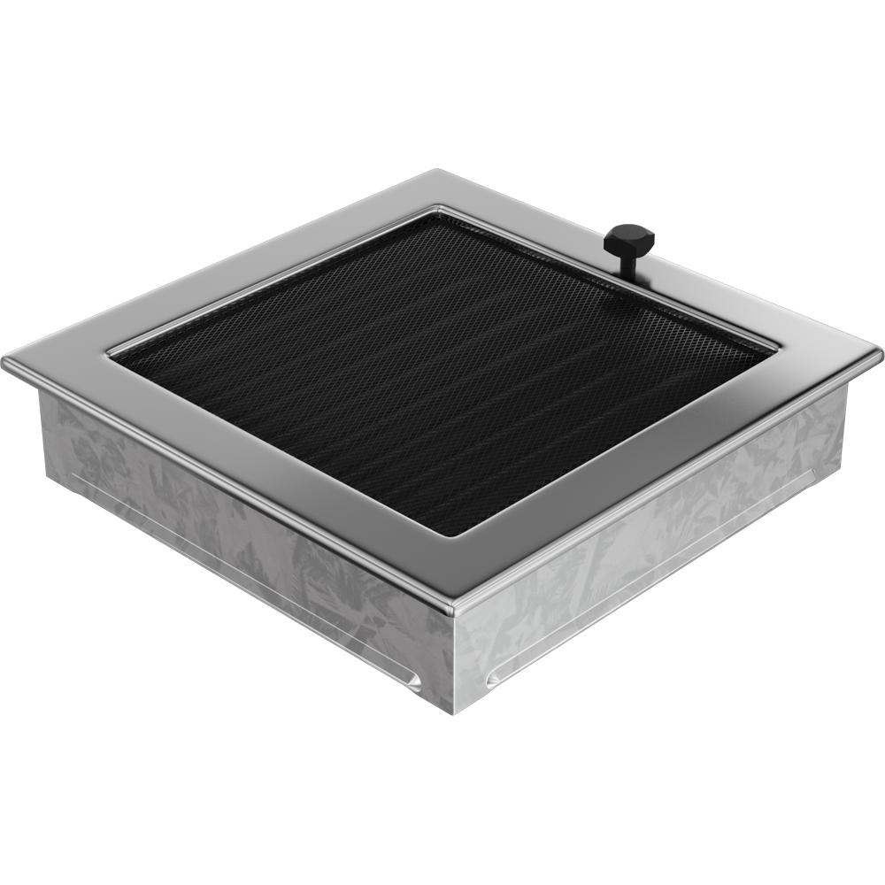 Vent Cover 22x22 nickel - plated with blinds