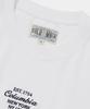 COLUMBIA UNIVERSITY Cu Big Script Women Crop S/S T-Shirts White