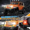DEERC RC Ferngesteuertes Auto Crawler 4WD Stufenlose Steuerung Drag Brake Funktion mit LED Hobby RC Auto für Erwachsene Jungen Kinder Freund Geburtstag Geschenk Tag Neu