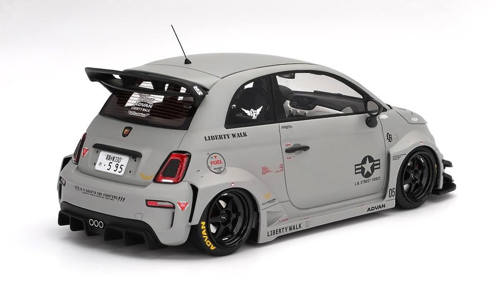 Sunrich TOP SPEED Scale Abarth 595 x Abarth Works Fighters Finished Model TS0622 1/18 LB-WORKS