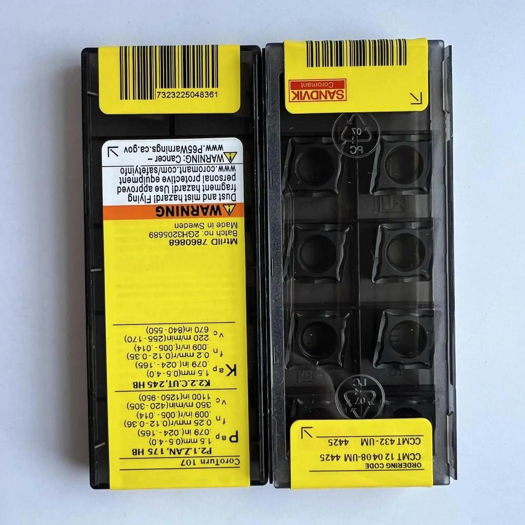 Original Sandvik / CCMT120408-UM 4425 /Carbide CNC Blade 10 PCS