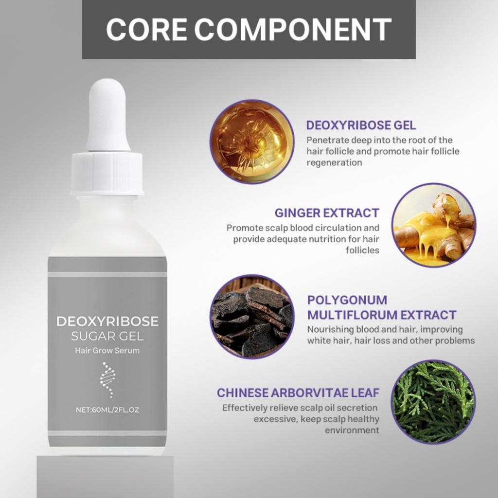 Deoxyribose Leaf Extract Oil Deeply Nourishes And Strengthens Hair Hair Care Oil 60ML