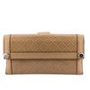 231839 W Hook Wallet  Diamante Leather Purse Beige Leather Women Used