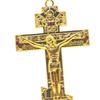Jesus Cross for Desk 6.7x14cm Durable Metal Standing Crucifix Prayer Utensils Easy Installation Jesus Cross Statue