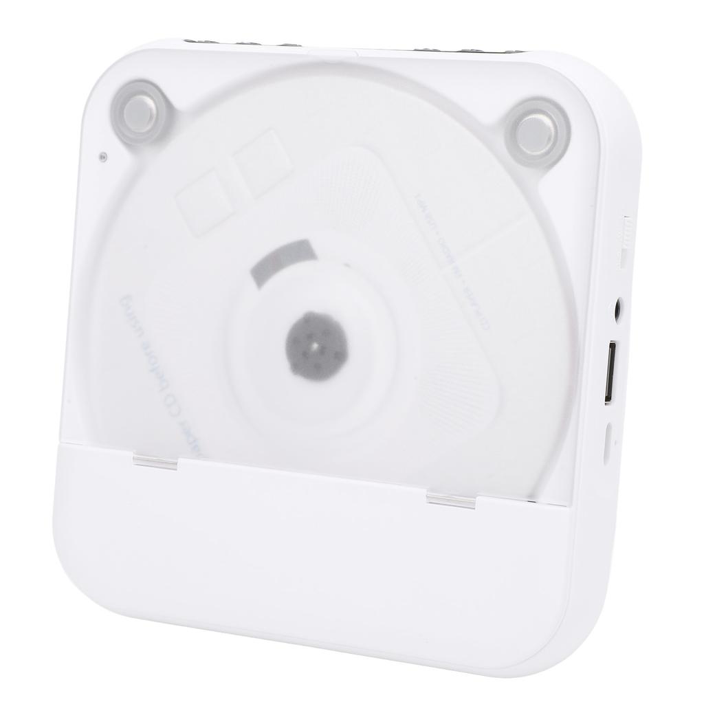 Bluetooth Portable CD Player MP3 Stereo Sound Desktop CD Music Player with Remote Control for Home White