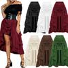 Gonna Estiva da Donna Gonna Gotica Steampunk Gonna Rinascimentale High-low Bustle Abito Abbigliamento per Rievocazioni Teatrali