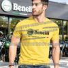 Klassisches Benelli Motorrad Grafik T-Shirt Unisex Weiche Baumwolle Outdoor Lässig Streetwear Mode Biker Shirt Bequemes Oberteil