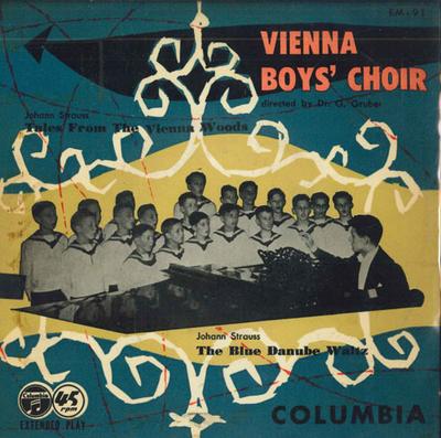 7inch Record VIENNA BOYS' CHOIR - The Blue Danube Walts / Tales From  EM91 COLUMBIA Japan Classical Used