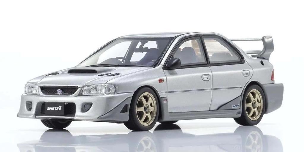 Kyosho Original 1/43 Scale Subaru Impreza S201 Silver Finished Product