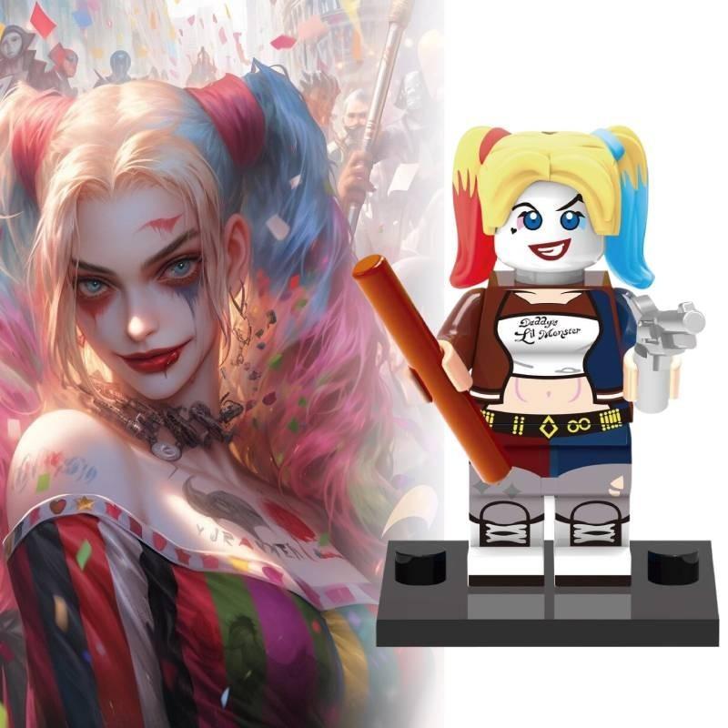 Premium Plastic Diy Poison Ivy Catwoman Quinn Two-face Building Blocks Toy Set