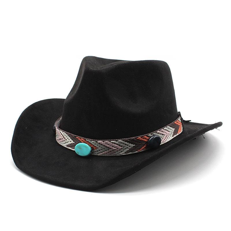 eBay Suede Top Hat Women's Bohemian Big Eave Hat Gentleman's Hat