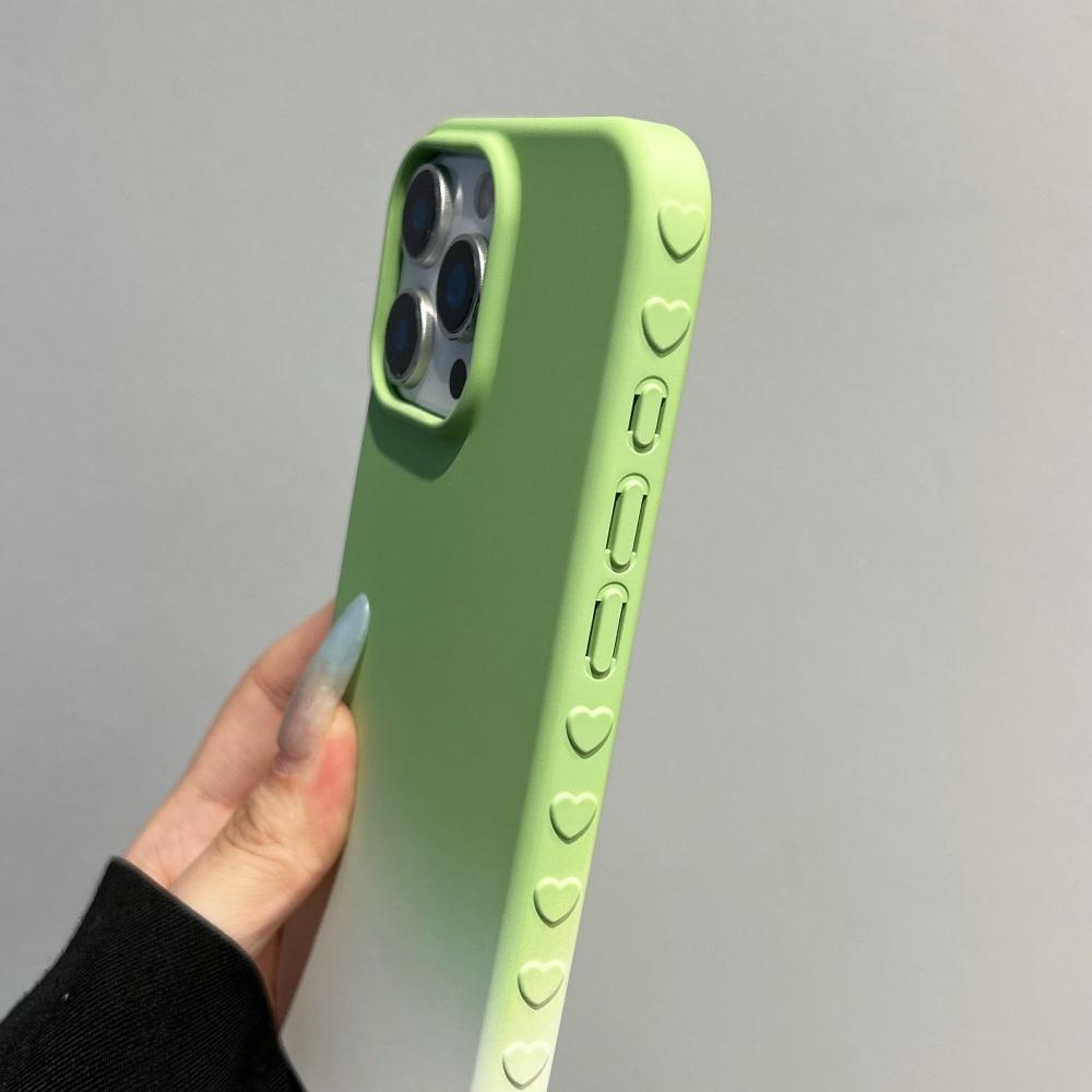 For For Iphone 17Pro  Gradient Double Color Collision Case for For Iphone 13 14 1 16 17 Pro Max Ins Love Heart Ultra Thin Cover