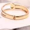 Chic Irregular Opening Bangle Elegant Temperament Open Bracelet Creative Hollowed Bracelet  Women