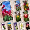 Tulpenblume Hülle Case Für Samsung Galaxy S25 Ultra S9 S10 S20 S21 FE S22 S23 Plus S24 Ultra Handyhülle