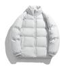 2025 winter stand-up collar jacket loose student couple jacket casual simple warm windproof plus-size clothing light trend cotton clothes