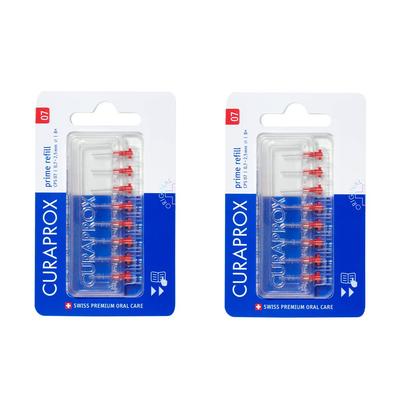 Craprox Interdental Brush CPS07 Refill Set of 2 of (Red) [Total 16]