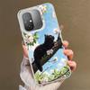 Schwarze Katze Ästhetik Muster Stoßfeste Handyhülle für Xiaomi Poco X7 X6 X5 X3 Pro F7 Ultra M8 Redmi 15C 15 14C 13C 12C 10C 13 12