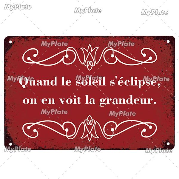 France Poster Vintage Plaque Tin Sign Metal Sign Wall Decor For Bar Plate Crafts Art Poster Custom