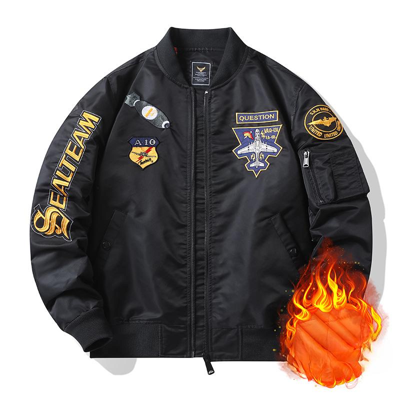 Весна и осень новая куртка-бомбер бейсбольная форма куртка большого размера рабочая — фото 4