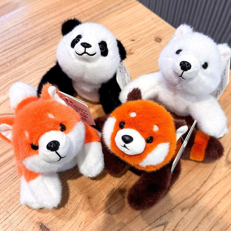 Chang Baobei Xiangxiang Three-Position Animal Doll Cute Panda Plush Toys Little Raccoon Doll Treasure Table Companion
