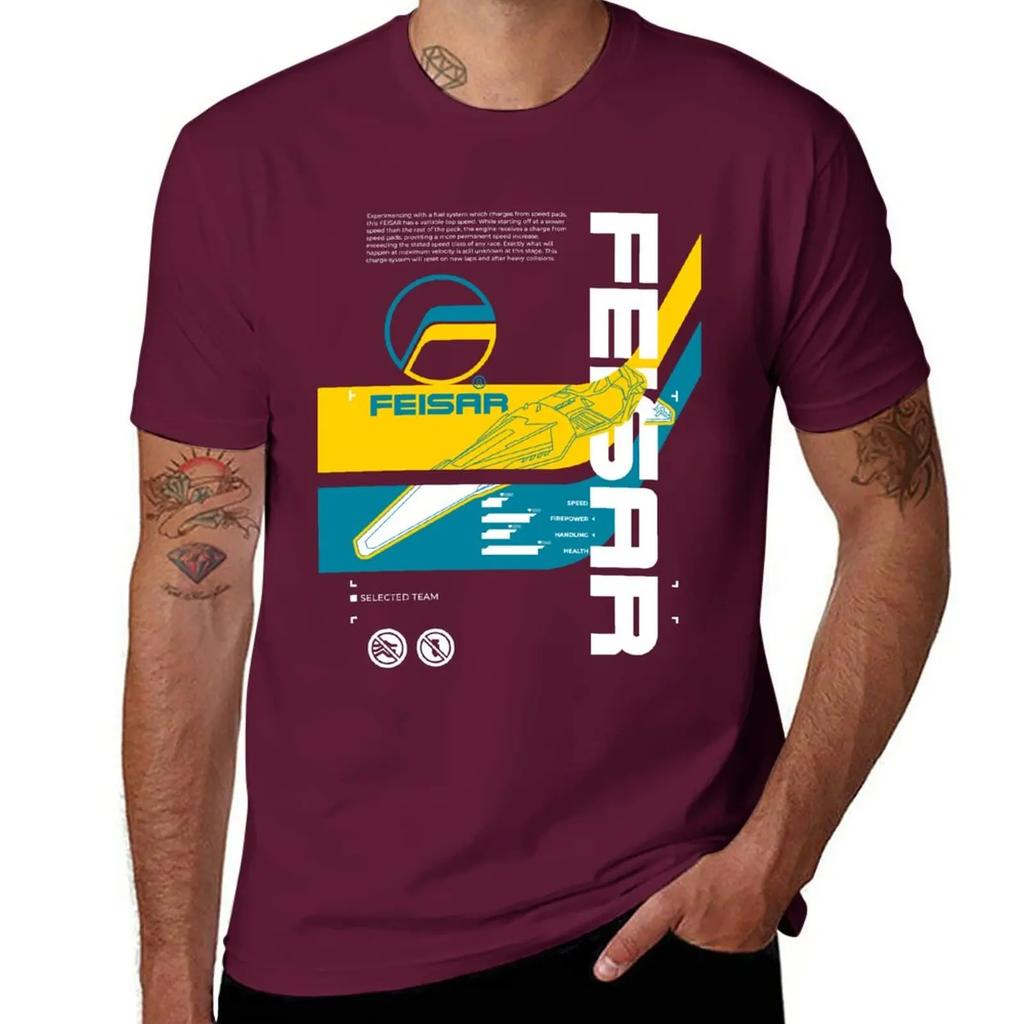 Wipeout 2049 Feisar Coverart T-Shirt Hippie Schwergewicht Neu Bei Oberteilen T-Shirts Niedlich Harajuku Vintage Unisex Designer Kleidung Streetwear