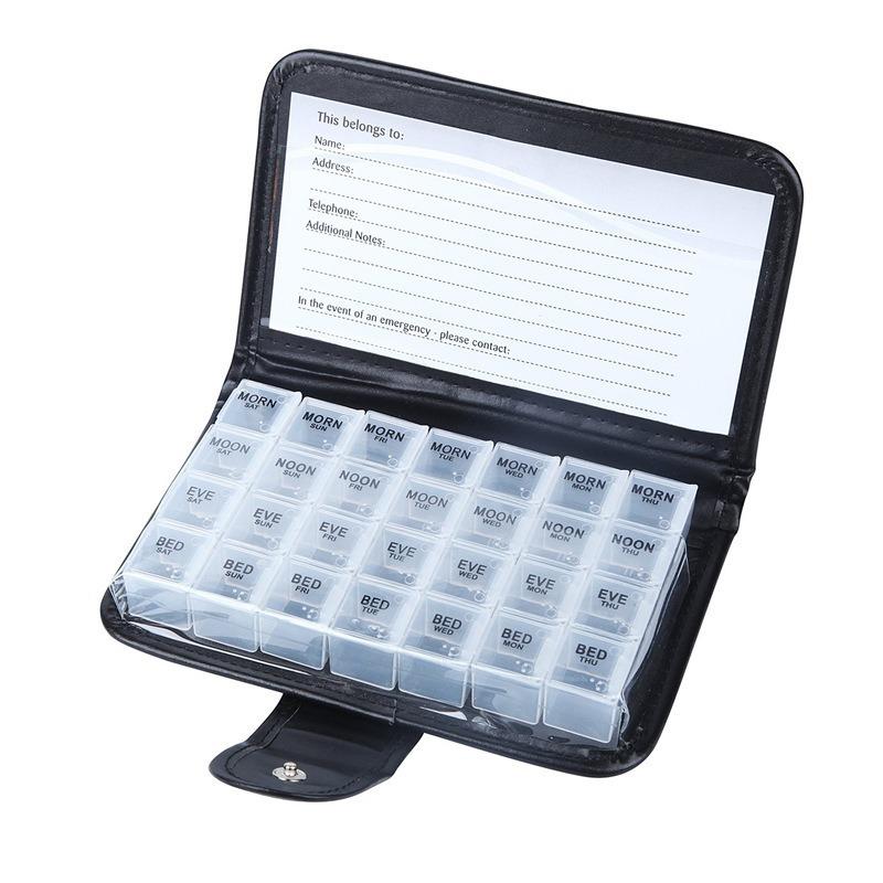 

1pc Pill Case 14 Days 56/28 Compartments Pill Box/Pill Organizer Large Capacity Medicine Storage Case For Home Travel Office