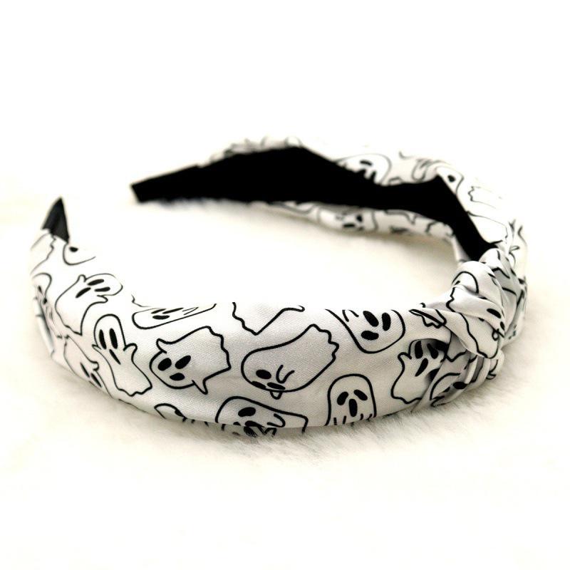 Halloween Pumpkin Knotted Headband - Festive Fashion Fabric Headwear