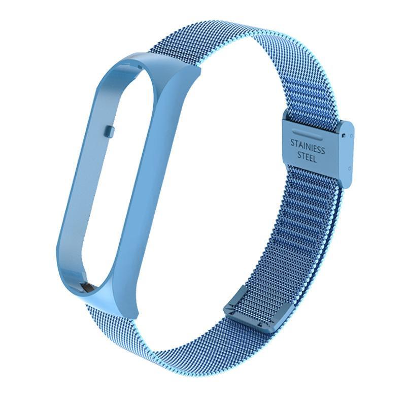 Cinturino In Acciaio Per Xiaomi Mi Band 3/4/5/6 | Bracciale Metallico Regolabile 165-210mm Con Cacciavite, Impermeabile E Resistente (Argento)